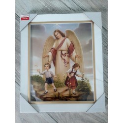 Obraz pamiątka chrztu roczek grawer anioł