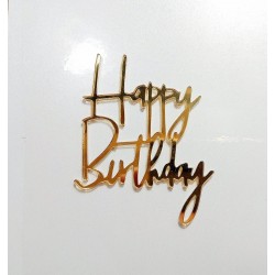 Dekor napis happy birthday na bok tortu urodziny