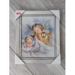 Obraz anioł stróż latarenka do pokoju dziecka