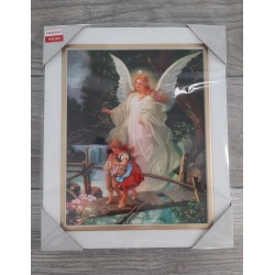 Obraz z Aniołem Stróżem na Chrzest kładka