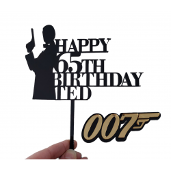 Topper urodzinowy James Bond agent 007