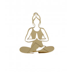 Dekor na bok tortu joga medytacja kobieta