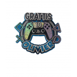 Topper gamer gracz PlayStation konsola pad