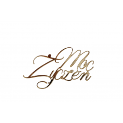 Dekor Moc Życzeń urodzinowy napis