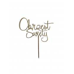 Topper napis na tort Chrzest Święty