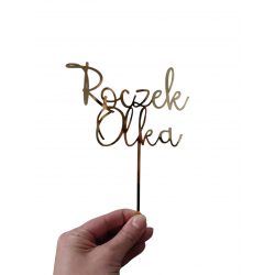 Topper urodzinowy roczek z imieniem