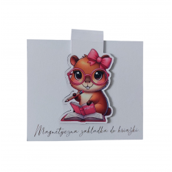 Magnetyczna zakładka do książki upominek książka kapibara