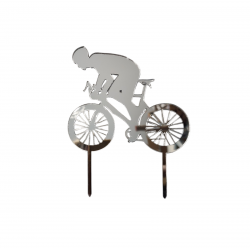 Dekor topper rower mężczyzna na rowerze